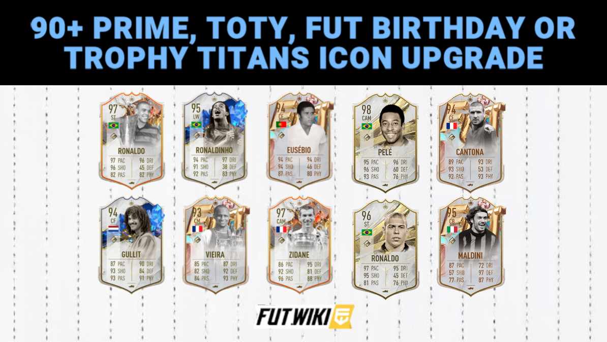 List Of All The Icons Which Can Be Packed From Prime Toty Fut