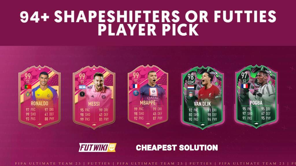 List Of All The Players Which Can Be Packed From 94 Shapeshifters Or