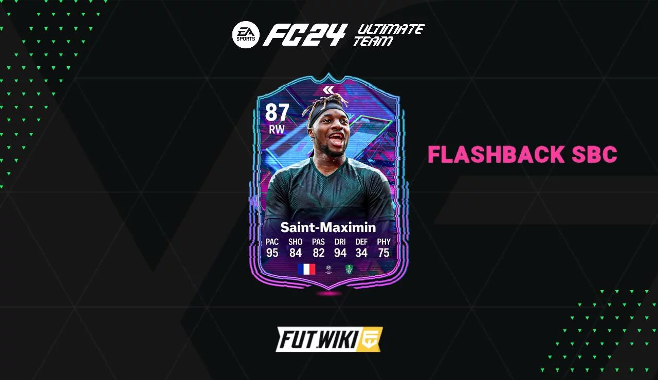 EA Sports FC 24 Allan Saint Maximin Flashback SBC Leaked FUT WIKI