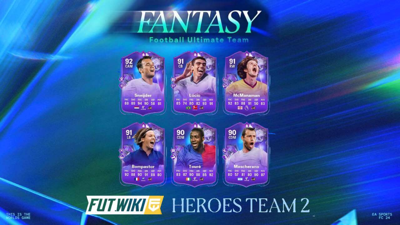 EA Sports FC 24 Fantasy FC Heroes Team 2 Official Players List