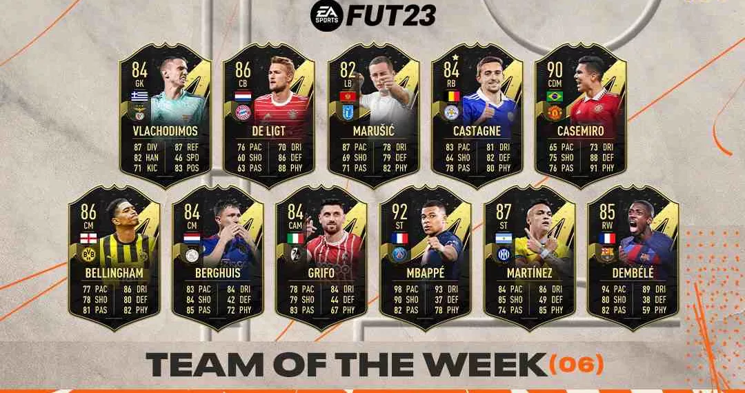 FIFA 23 official TEAM OF THE WEEK (TOTW) 06