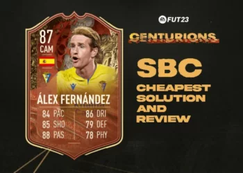 FIFA 23 – 87 rated Alex Fernandez FUT CENTURIONS SBC cheapest possible solution and review!