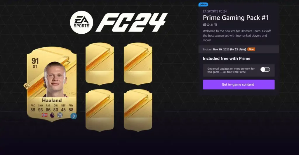 Prime Gaming 6: How to redeem FIFA 23 Prime Gaming 6 pack? All