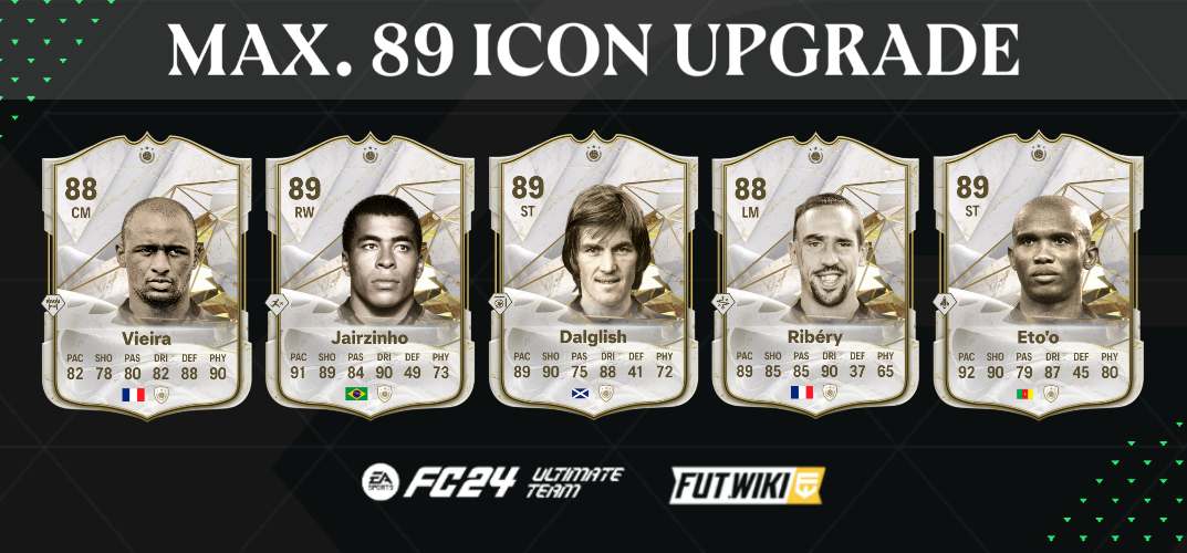 EA FC 24 Max 89 Icon Upgrade SBC: All players you can get