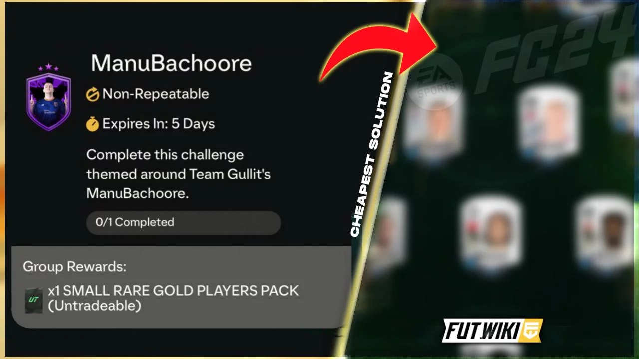 EA Sports FC 24 ManuBachoore SBC Cheapest Solution FUT WIKI