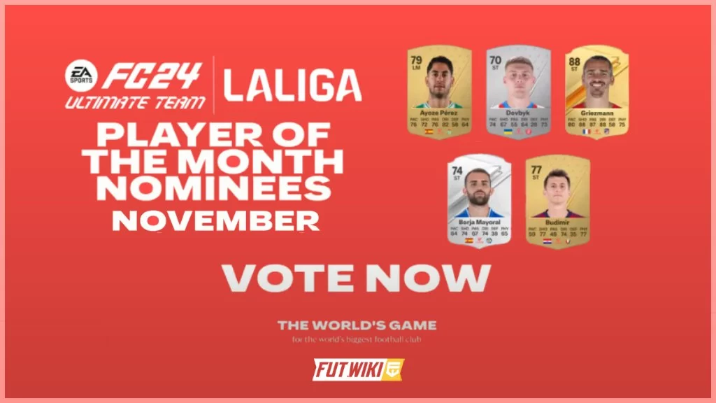 EA Sports FC 24 - Nominees for LaLiga Player Of The Month (POTM