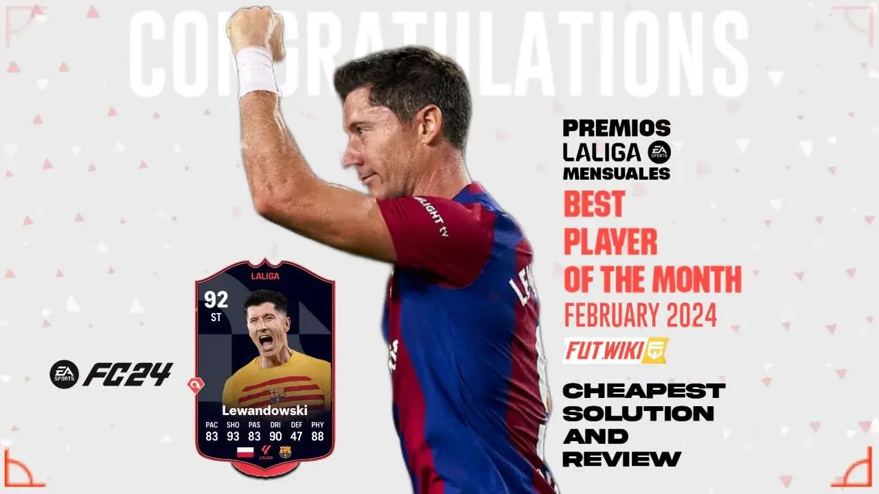 EA Sports FC 24 - 92 Rated Robert Lewandowski February LaLiga Player Of ...